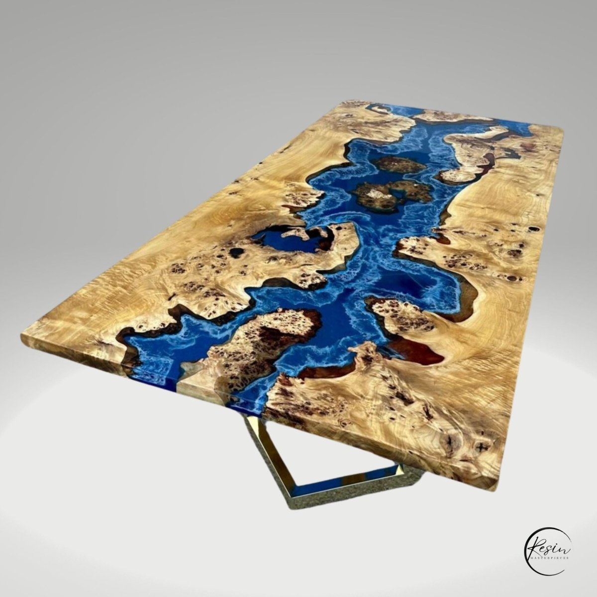 Mystic ResinRadiance Table - #Resin Masterpiece poplar wood