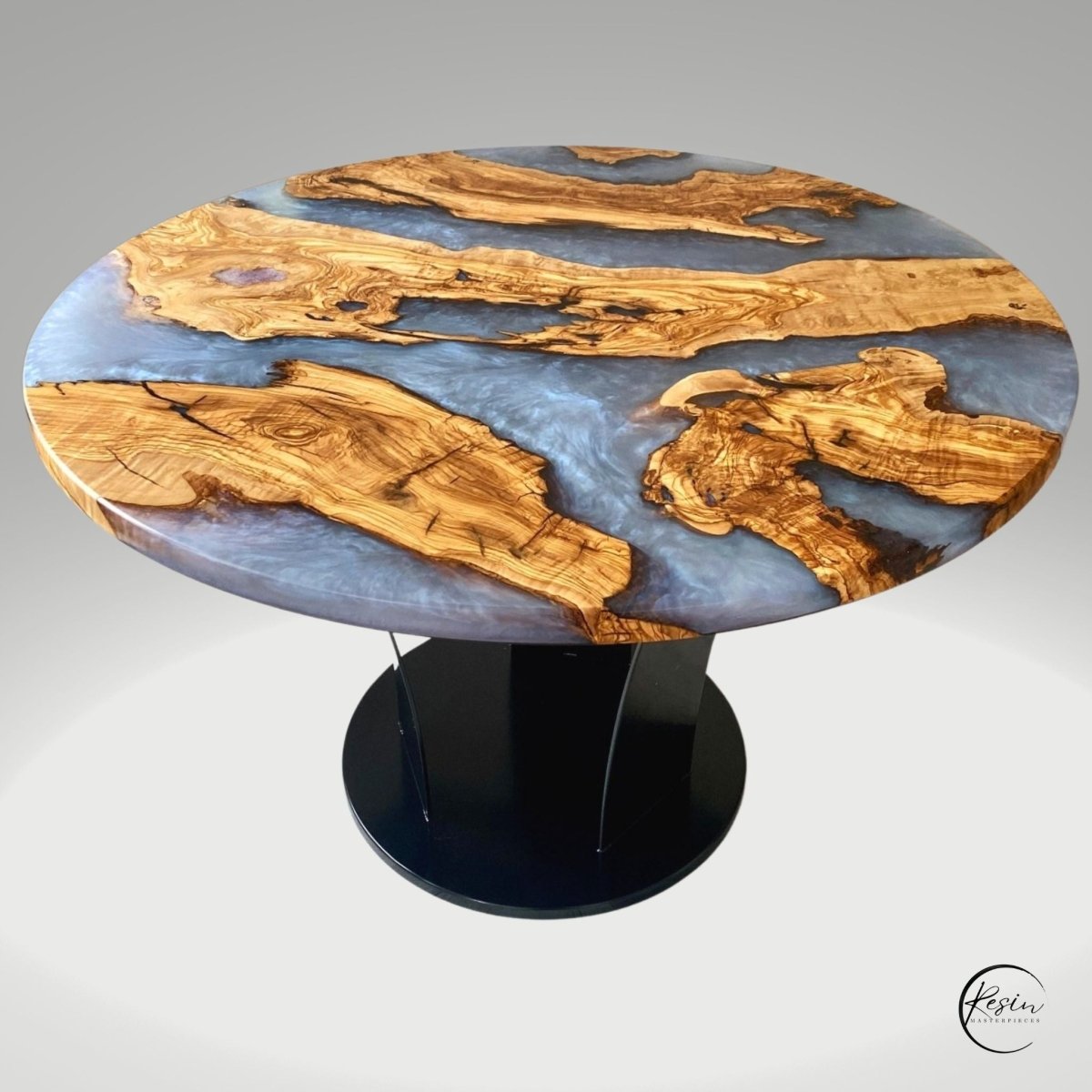 Olive Twilight Circular Table - #Resin Masterpiece