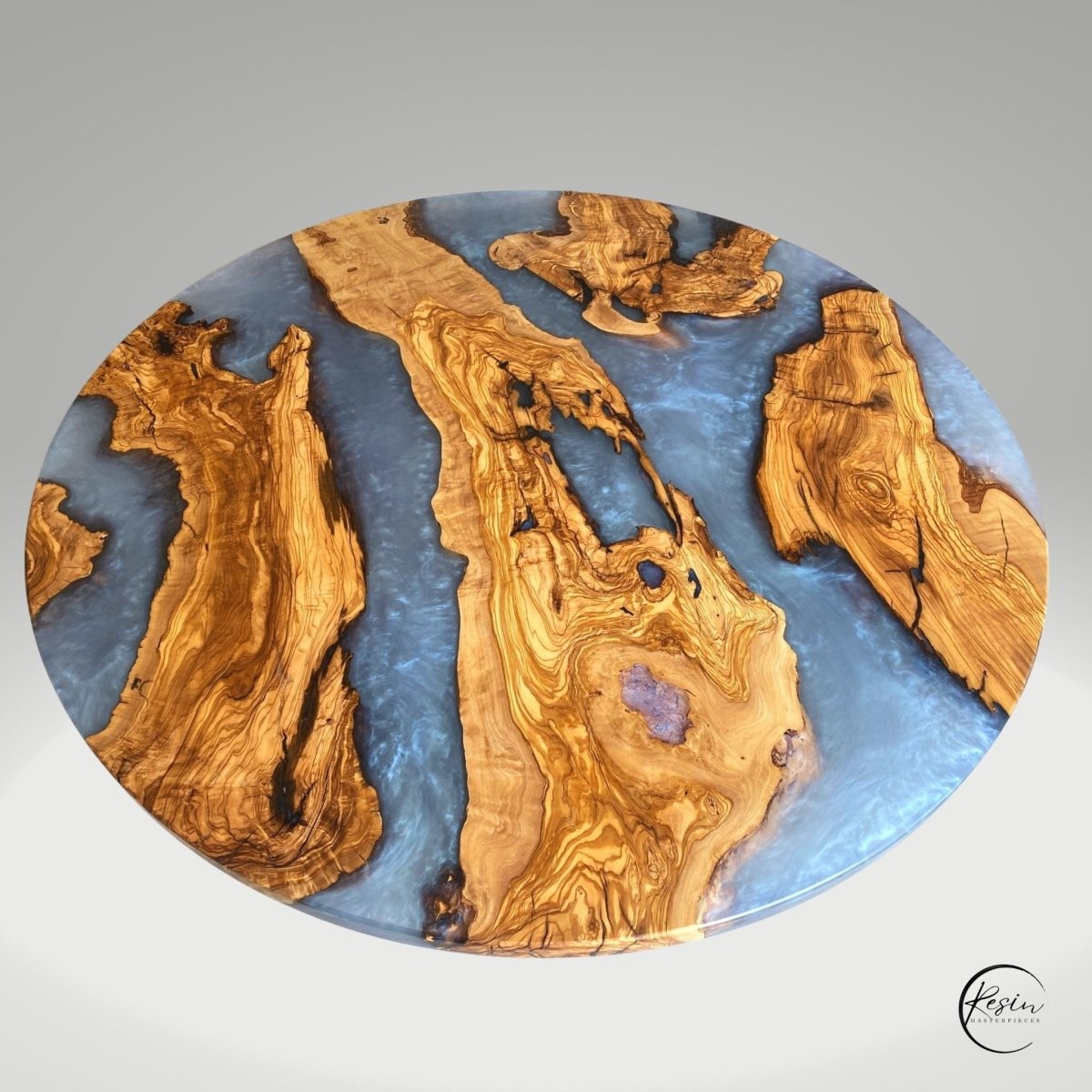 Olive Twilight Circular Table - #Resin Masterpiece