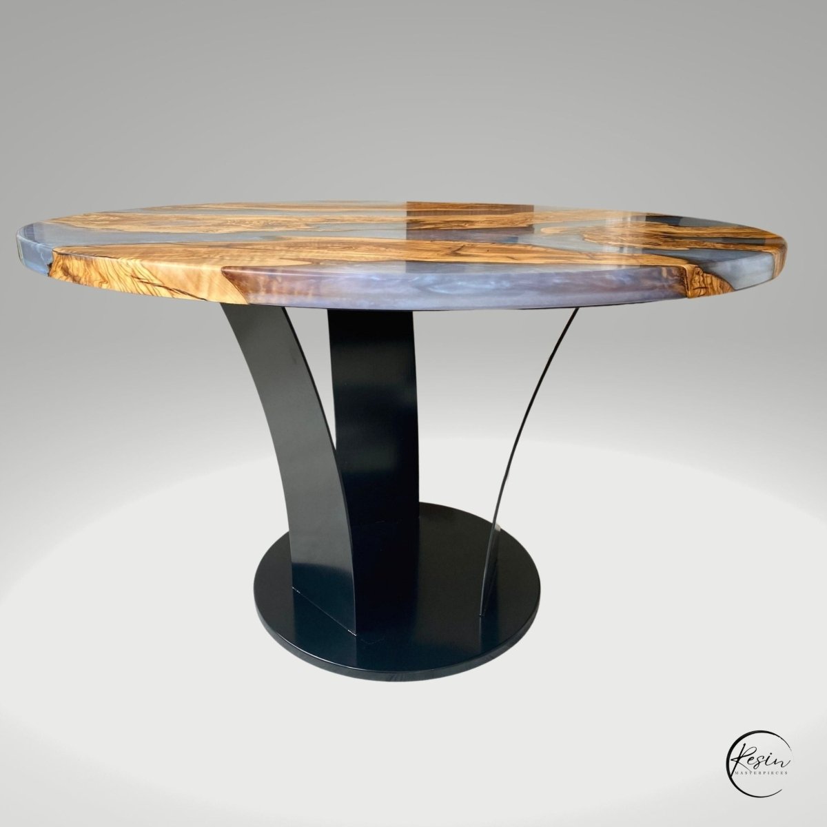 Olive Twilight Circular Table - #Resin Masterpiece